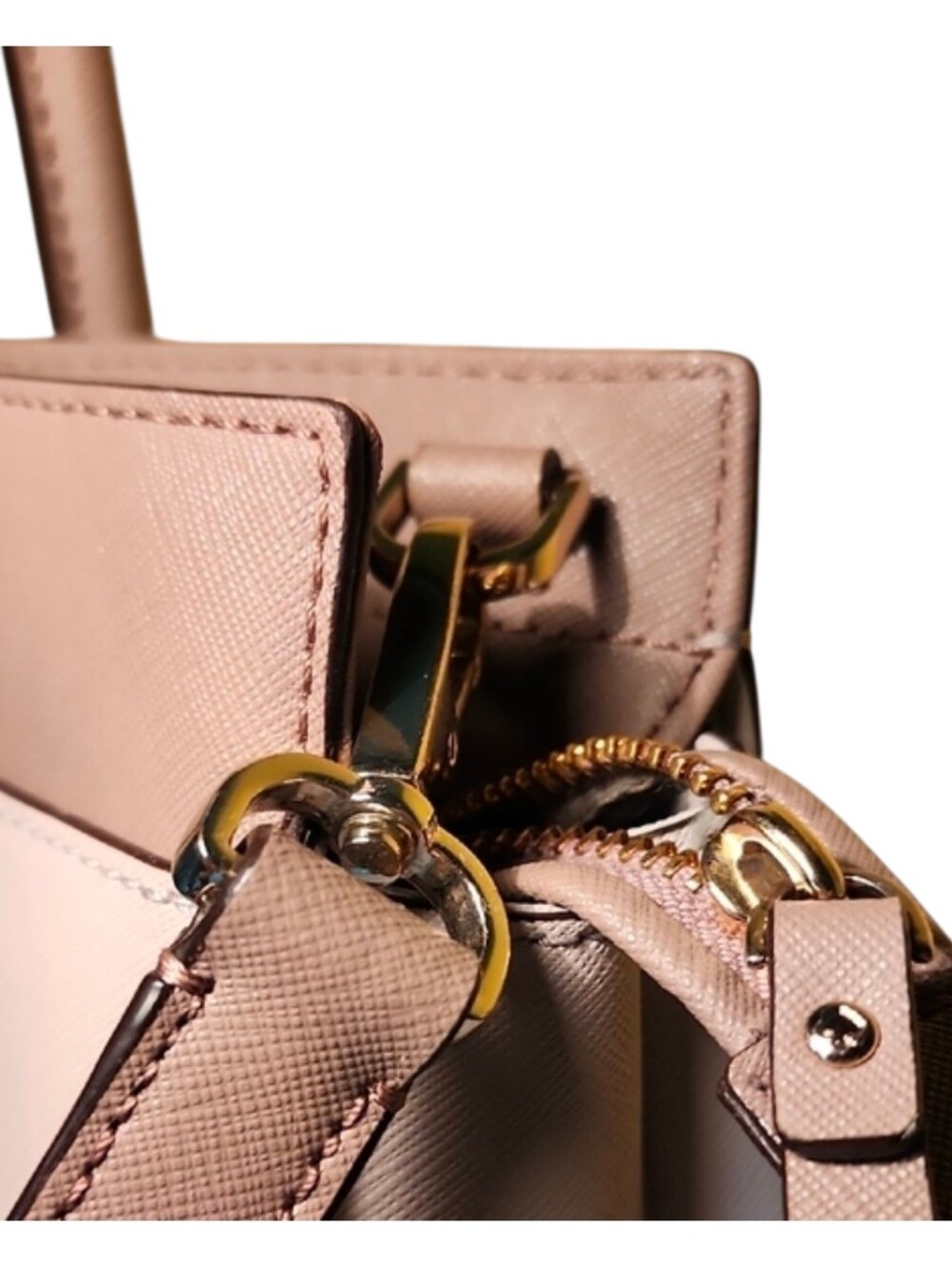 Kate Spade Candace Two-Toned Neutral Structured Satchel Large NWOT Daily Purse - Picture 3 of 14